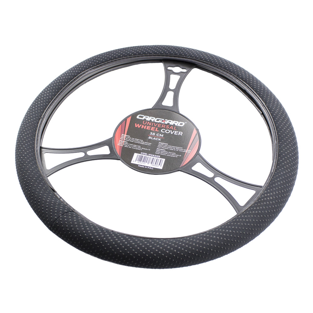 Husa volan auto 38 cm cu perle, negru, Carguard - imagine 5