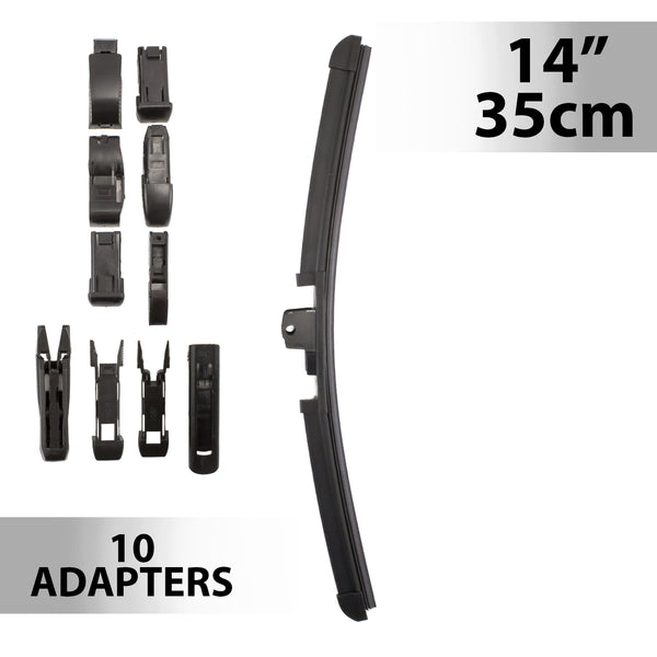 Ștergător de parbriz profesional multiadaptor, Carguard - 14" / 35 cm
