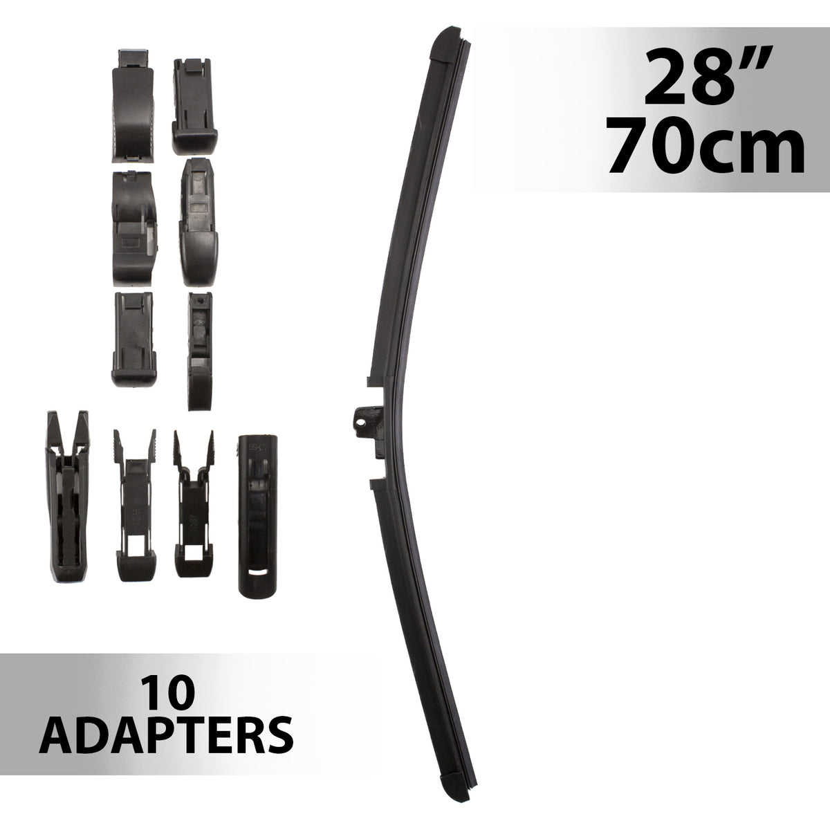 Ștergător de parbriz profesional multiadaptor, Carguard - 28" / 70 cm