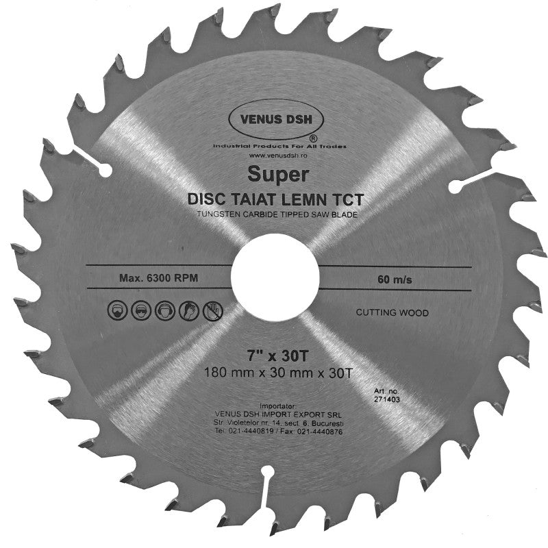 Disc Taiat Lemn Tct - 16"-400X60TX35 MM