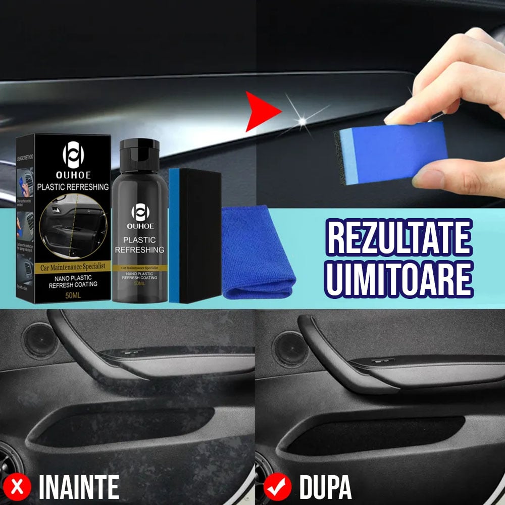 Solutie nano restaurare plastic auto, 30 ml - imagine 4