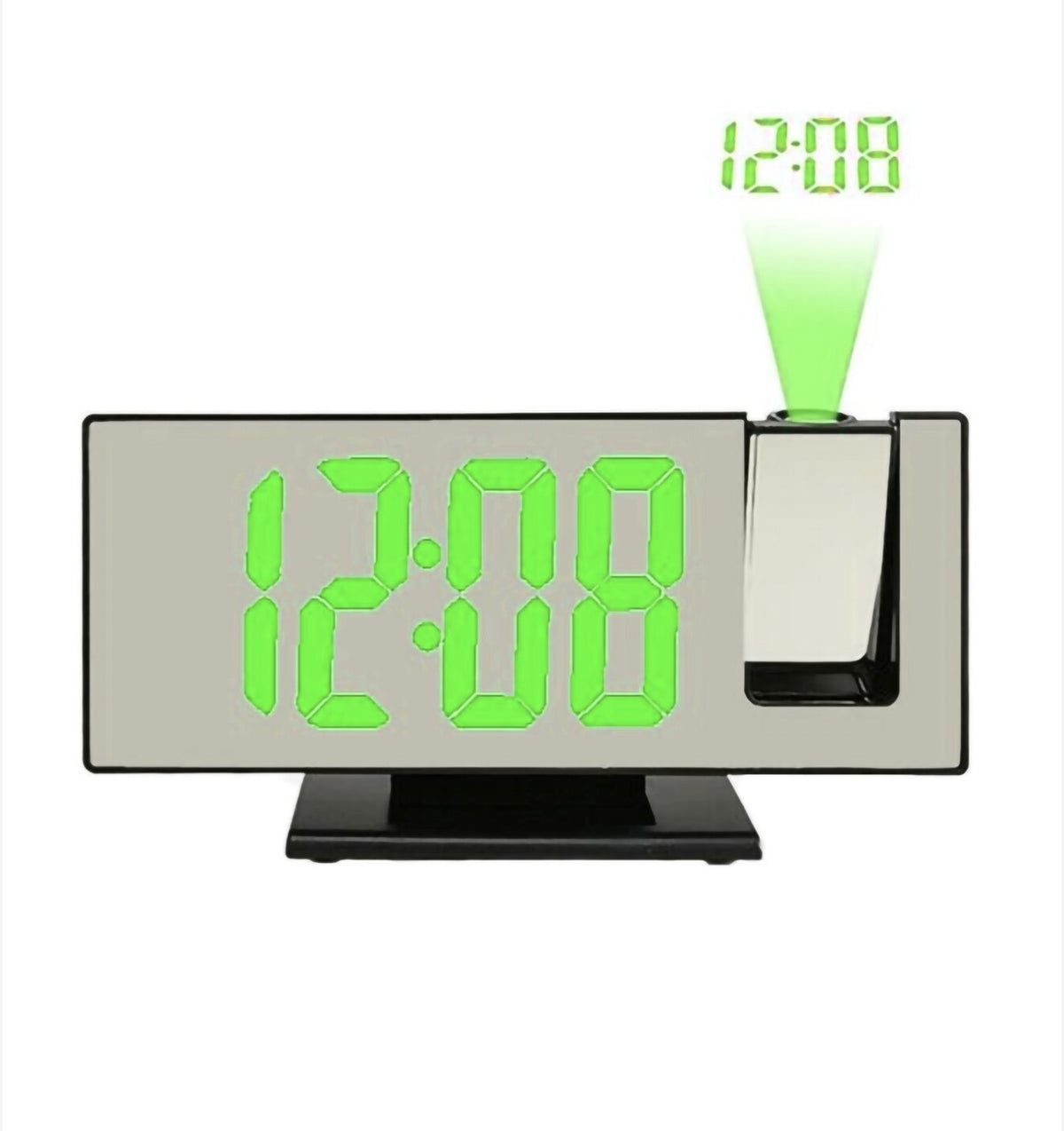Ceas digital de masa cu LED, oglinda si proiector - imagine 2