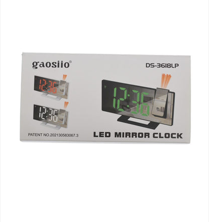 Ceas digital de masa cu LED, oglinda si proiector - imagine 5