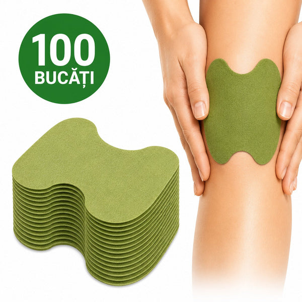 Set 100 plasturi cu pelin pentru genunchi