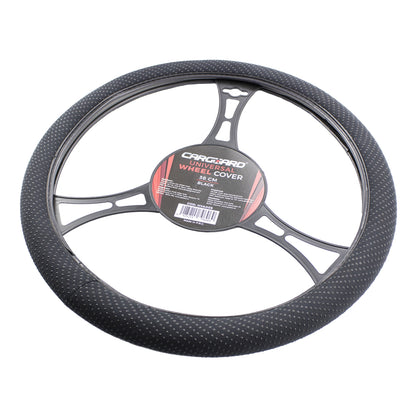 Husa volan auto 38 cm cu perle, negru, Carguard - imagine 5