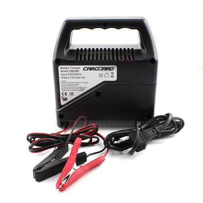 Redresor auto 12V 4A pentru încărcarea bateriei, Carguard - vedere frontală