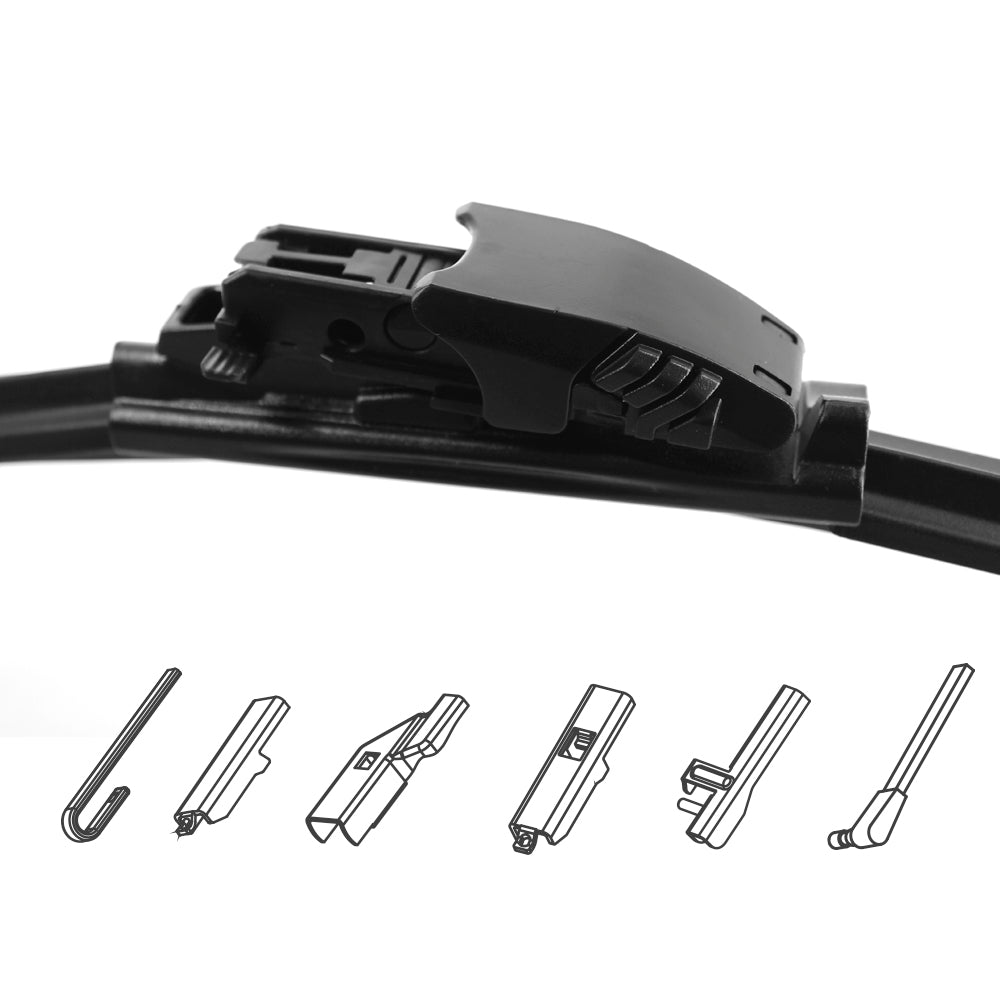 Ștergător de parbriz ALL IN ONE cu adaptoare incluse, Carguard - 16" / 40 cm