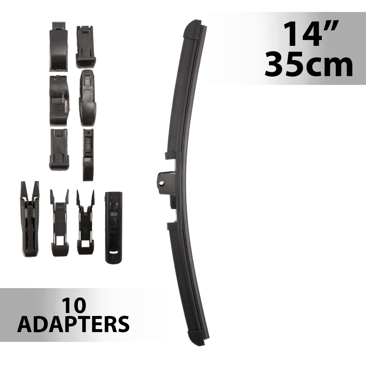 Ștergător de parbriz profesional multiadaptor, Carguard - 14" / 35 cm