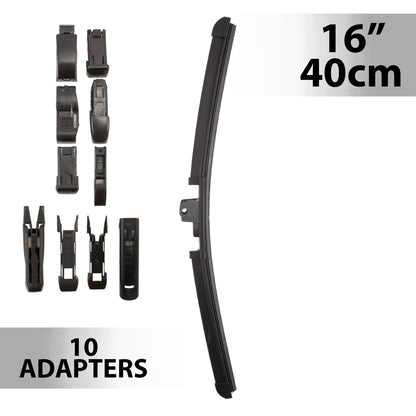 Ștergător de parbriz profesional multiadaptor, Carguard - 16" / 40 cm