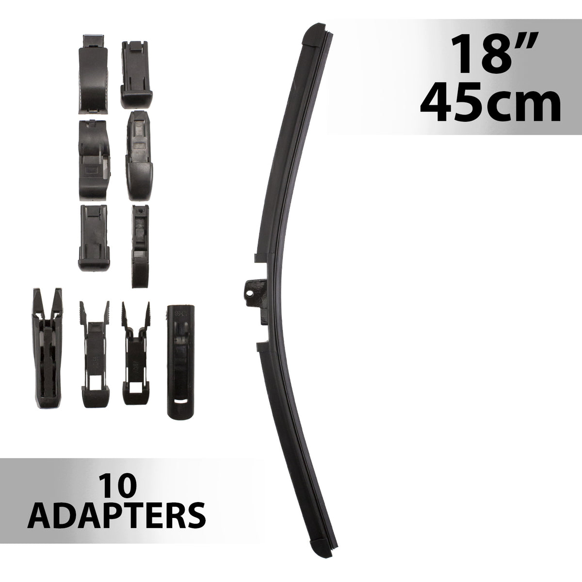 Ștergător de parbriz profesional multiadaptor, Carguard - 18" / 45 cm