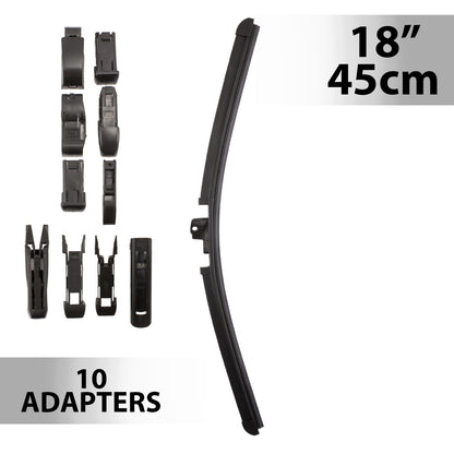 Ștergător de parbriz profesional multiadaptor, Carguard - 18" / 45 cm