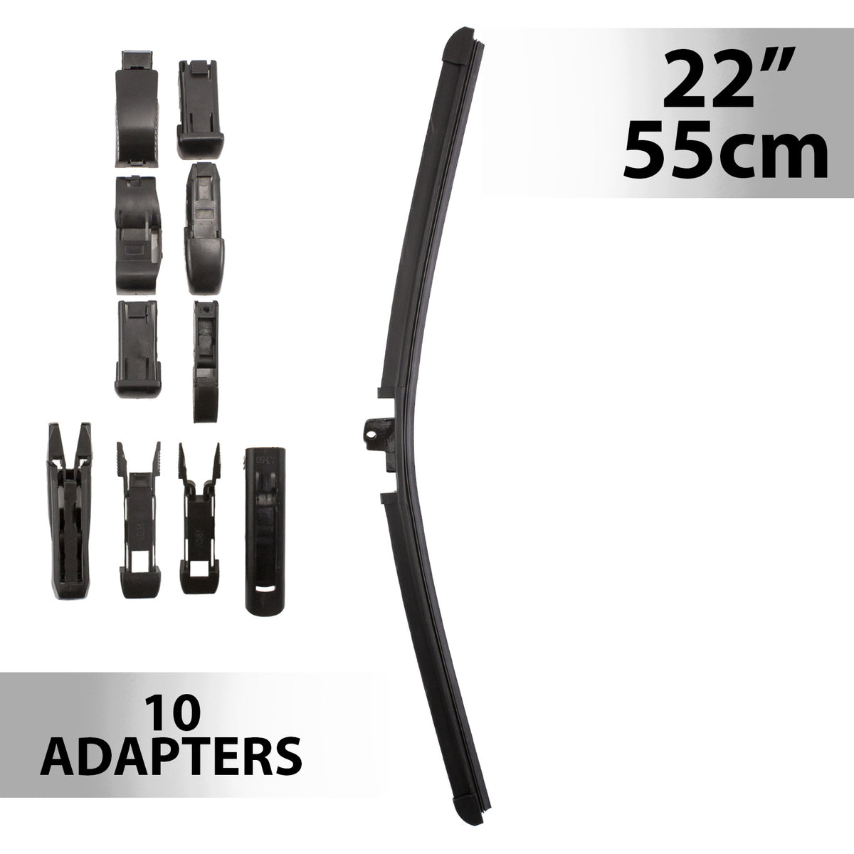 Ștergător de parbriz profesional multiadaptor, Carguard - 22" / 55 cm