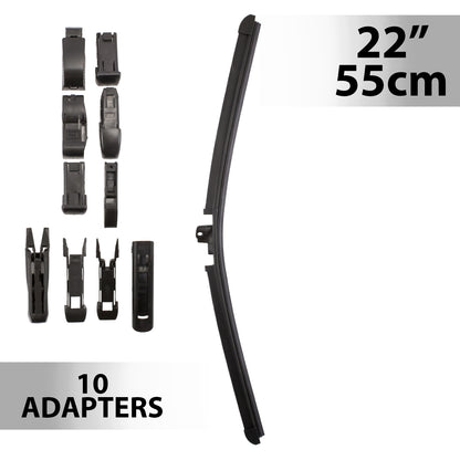 Ștergător de parbriz profesional multiadaptor, Carguard - 22" / 55 cm