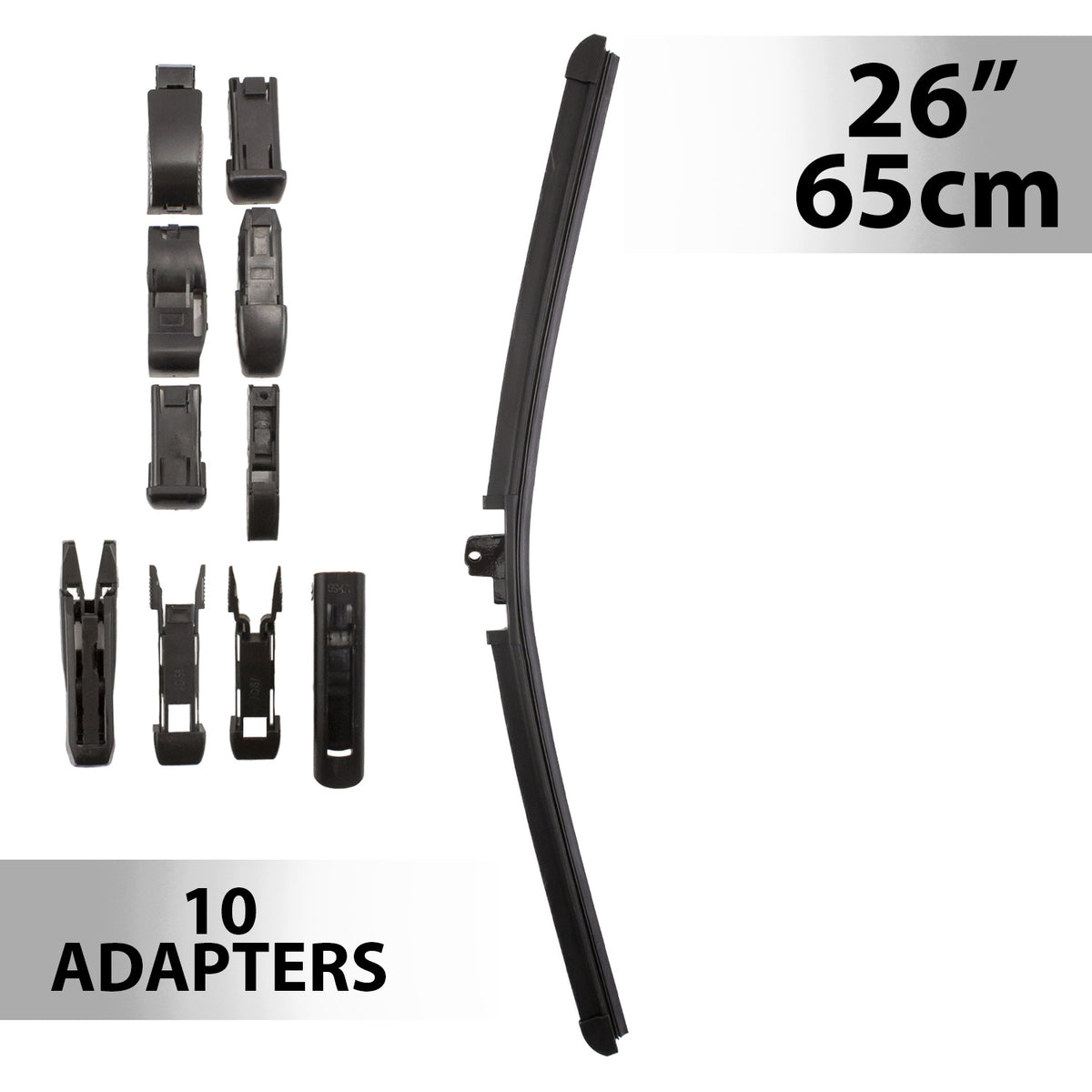 Ștergător de parbriz profesional multiadaptor, Carguard - 26" / 65 cm