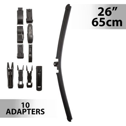Ștergător de parbriz profesional multiadaptor, Carguard - 26" / 65 cm