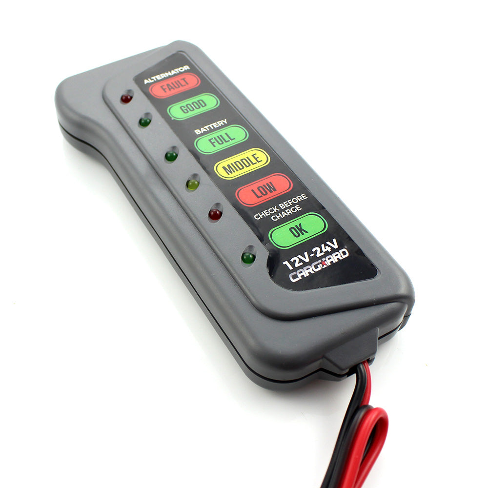 Tester baterie auto - indicatori LED de stare