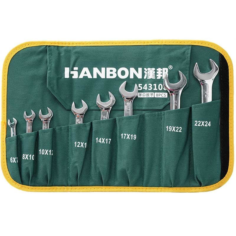 Set 8 chei fixe Cr-V 6-24 mm, în husă textilă