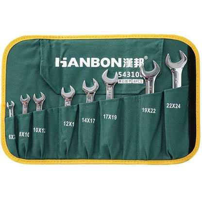 Set 8 chei fixe Cr-V 6-24 mm, în husă textilă