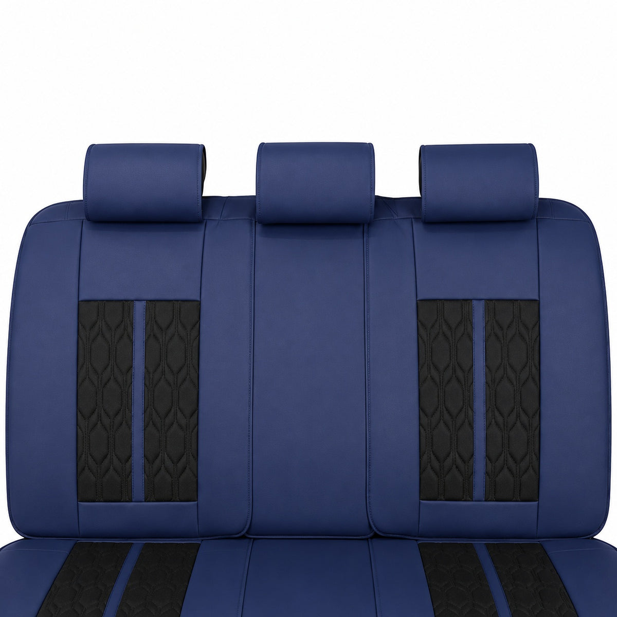 Huse auto Deluxe albastru închis și negru - imagine 5