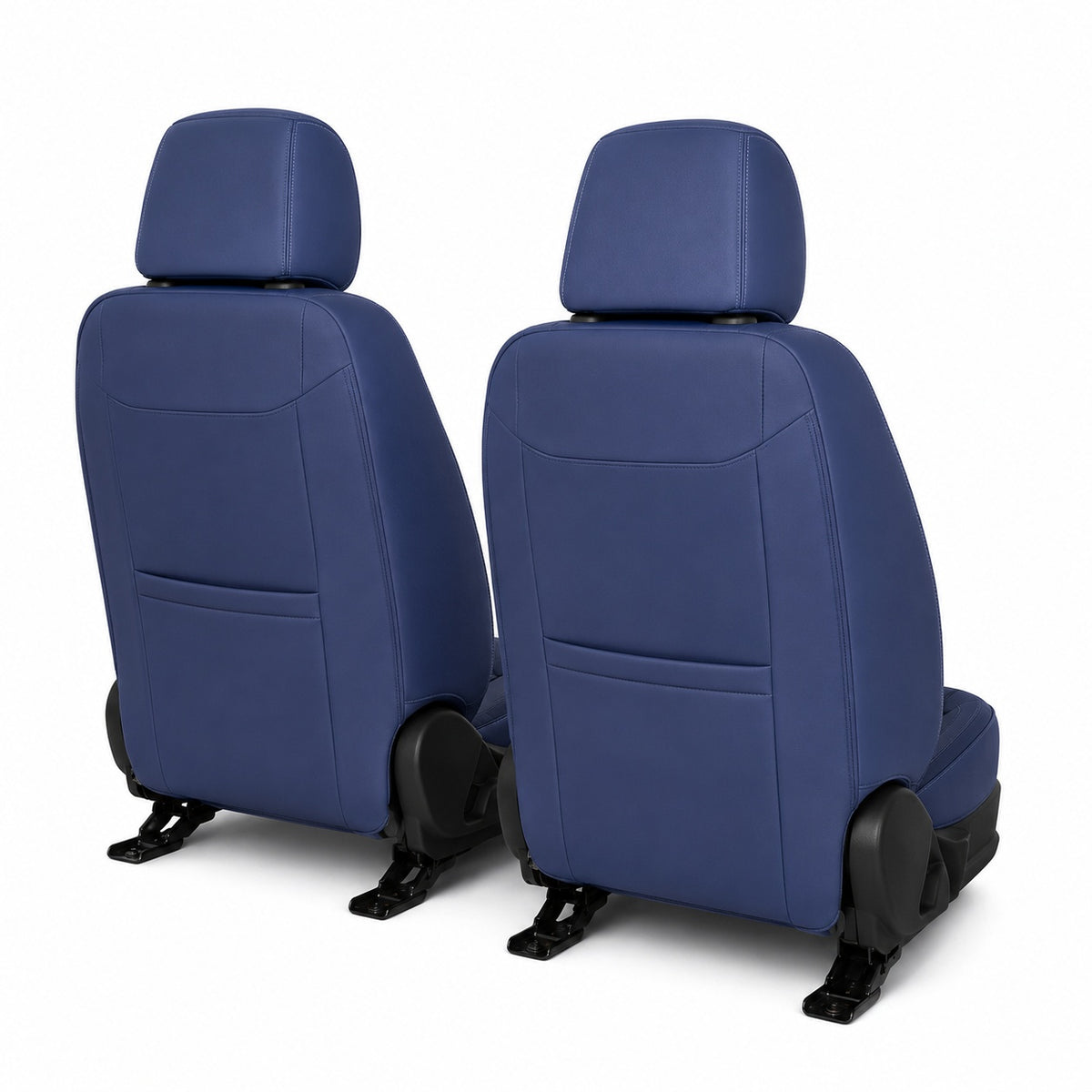 Huse auto Deluxe albastru închis și negru - imagine 7