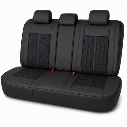 Huse Deluxe negru - bancheta spate