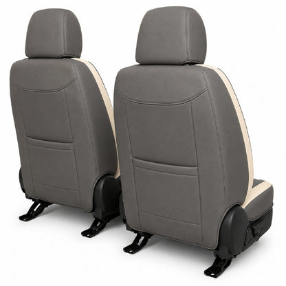 Huse auto Deluxe gri deschis și gri închis - imagine 7