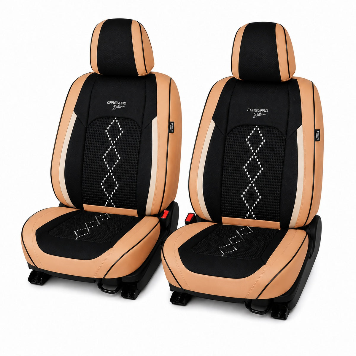 Huse auto Deluxe maro caramel - imagine 2