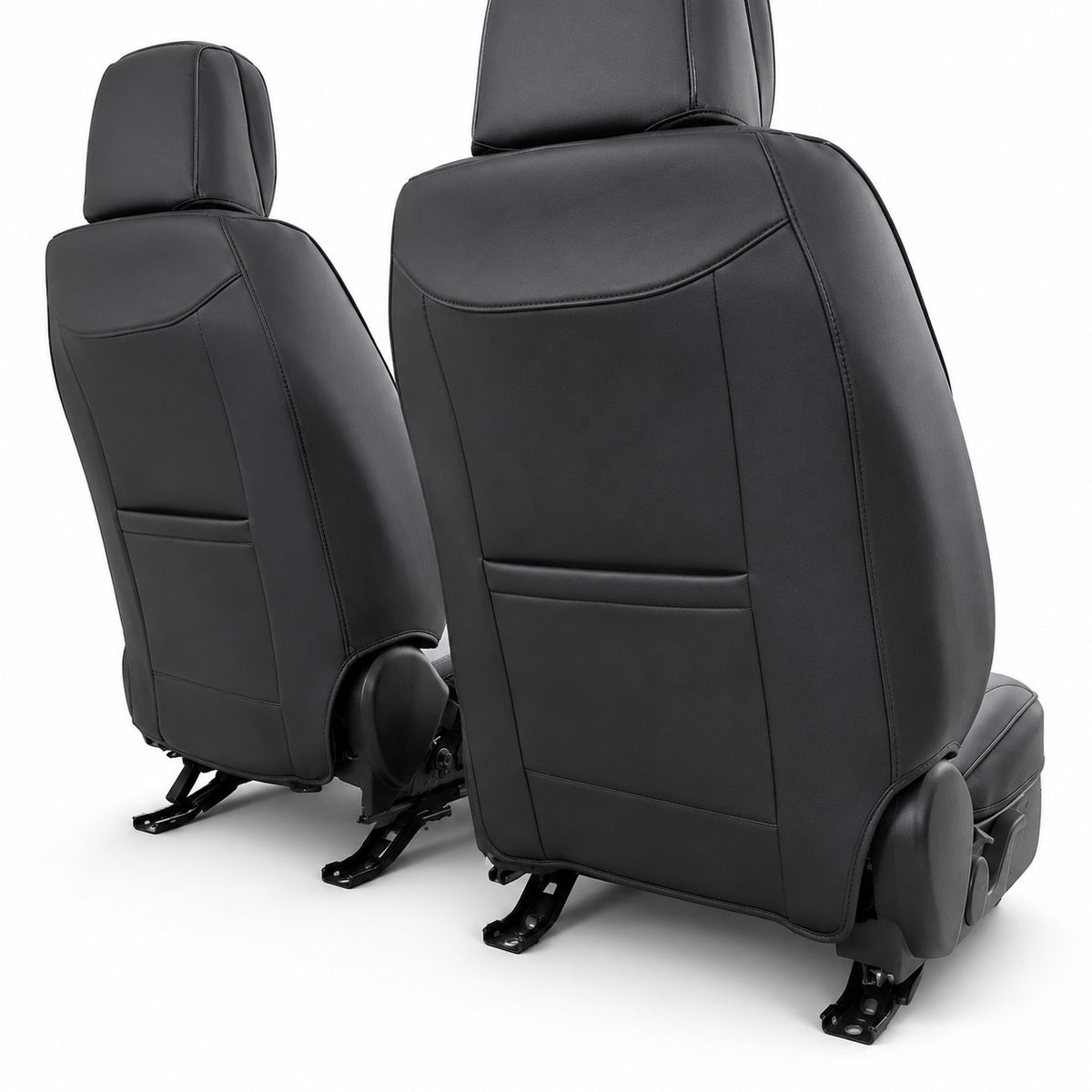 Huse auto Deluxe negru și alb - imagine 6