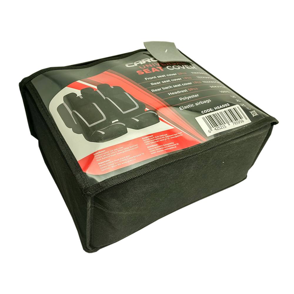 Huse universale scaune auto gri Carguard - husa bancheta spate