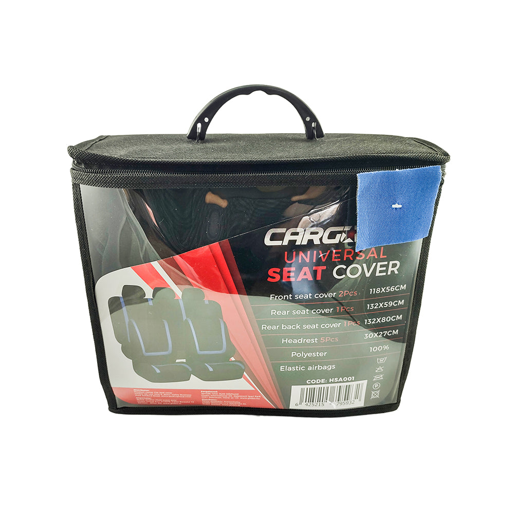 Huse universale scaune auto albastre Carguard - set complet