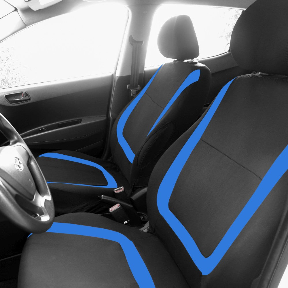 Huse universale scaune auto albastre Carguard - detaliu