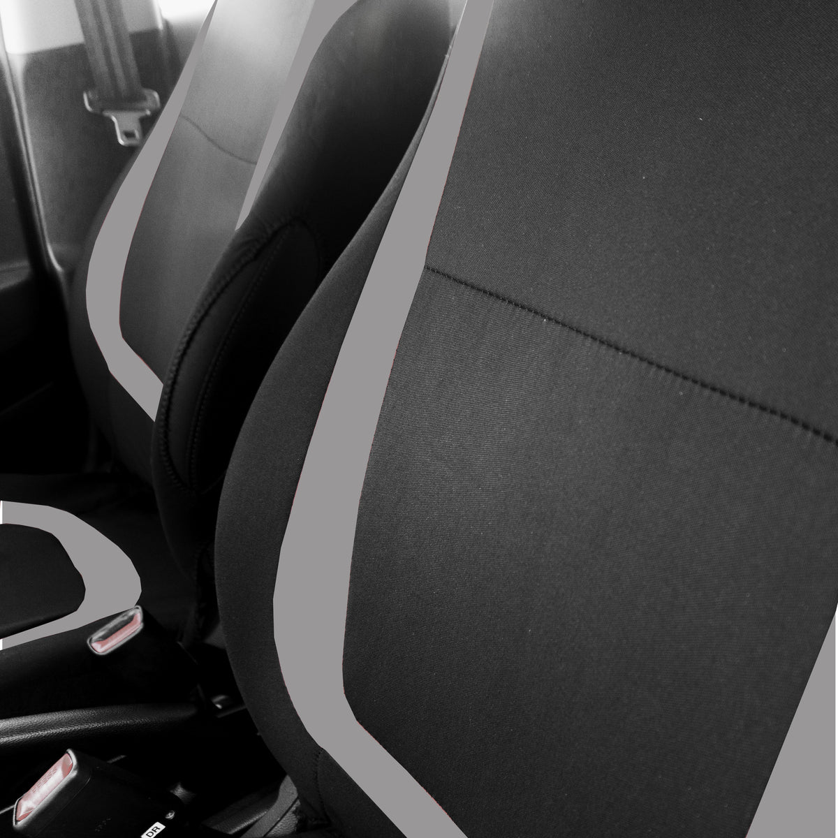 Huse universale scaune auto gri Carguard - montate pe scaun
