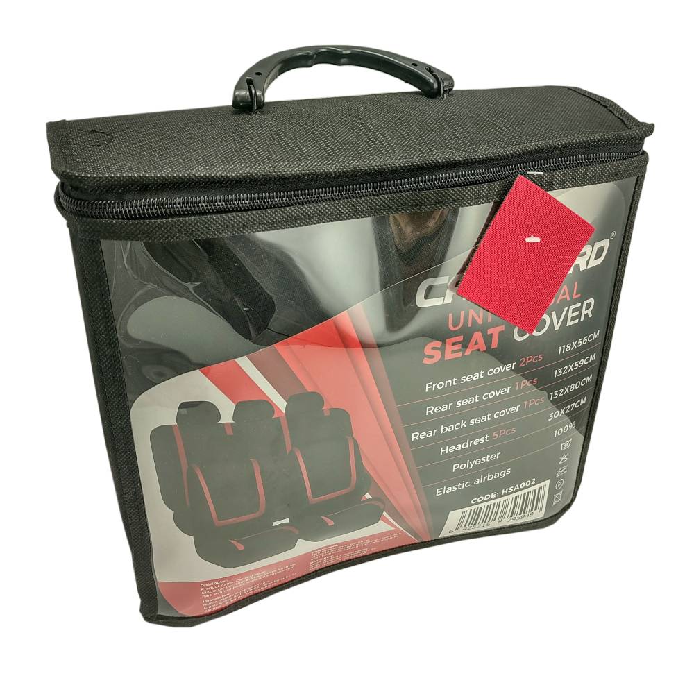 Huse universale scaune auto rosii Carguard - set complet
