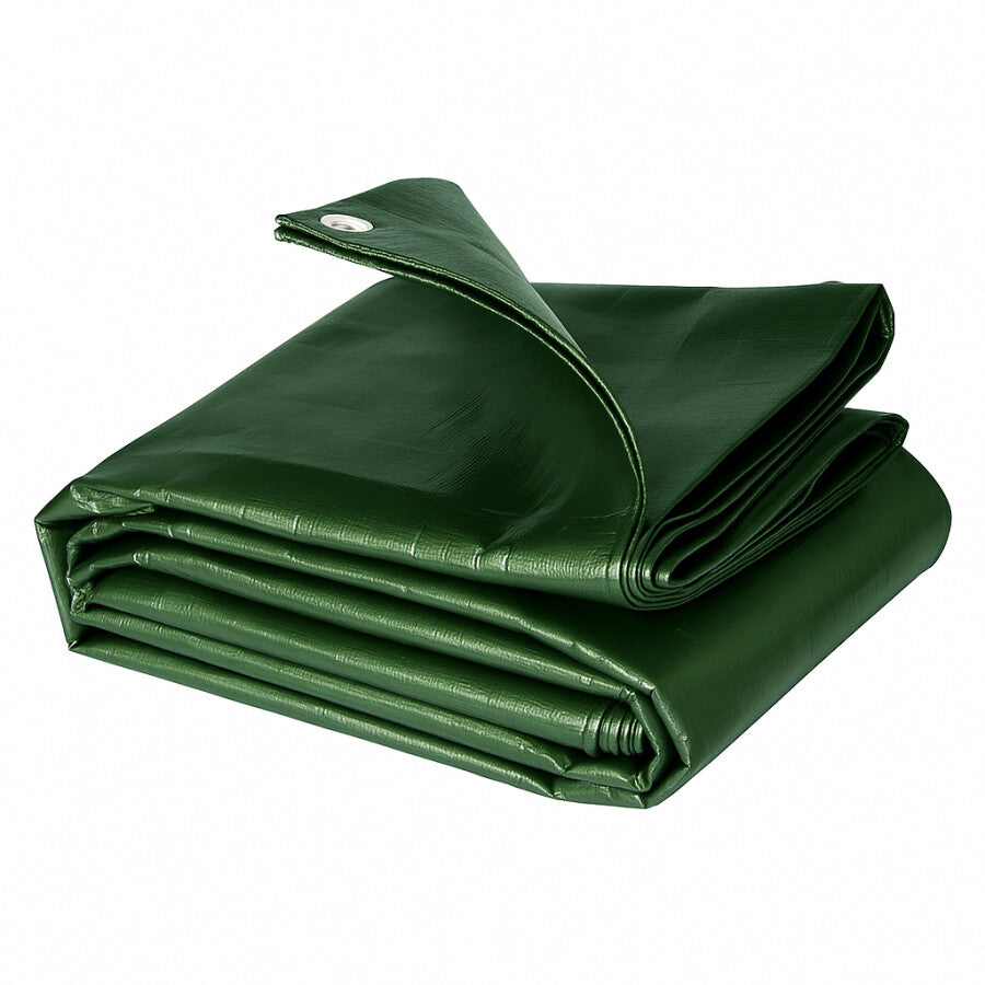 Prelata impermeabila 2x3 m, 120 g/mp, verde, cu inele