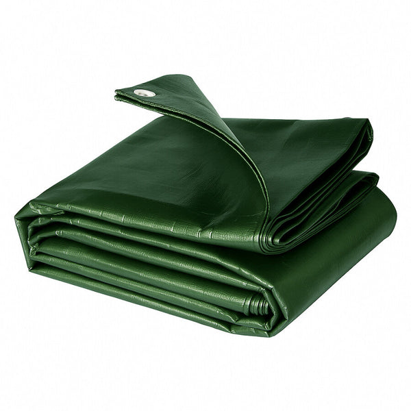 Prelata impermeabila 2x3 m, 120 g/mp, verde, cu inele