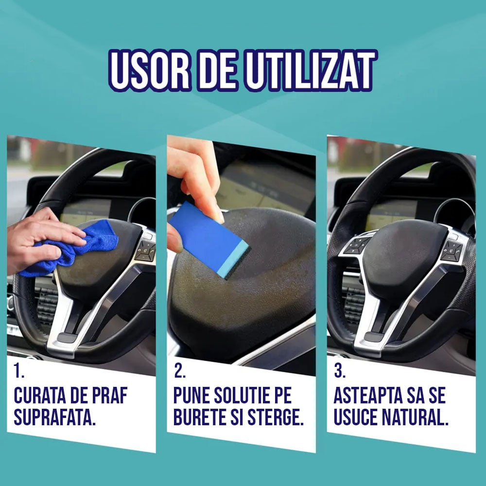 Solutie nano restaurare plastic auto, 30 ml - imagine 3