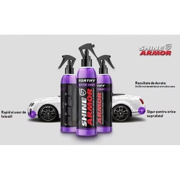 Kit ceara lichida ceramica Shine Armor, 236ml - imagine 5
