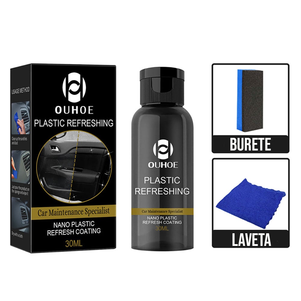 Solutie nano restaurare plastic auto, 30 ml - imagine 2