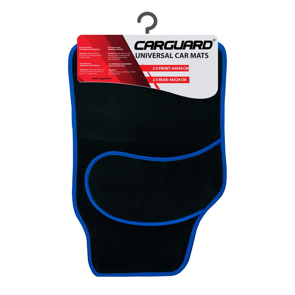 Covorase textile negru-albastru - covoras fata 64x44 cm