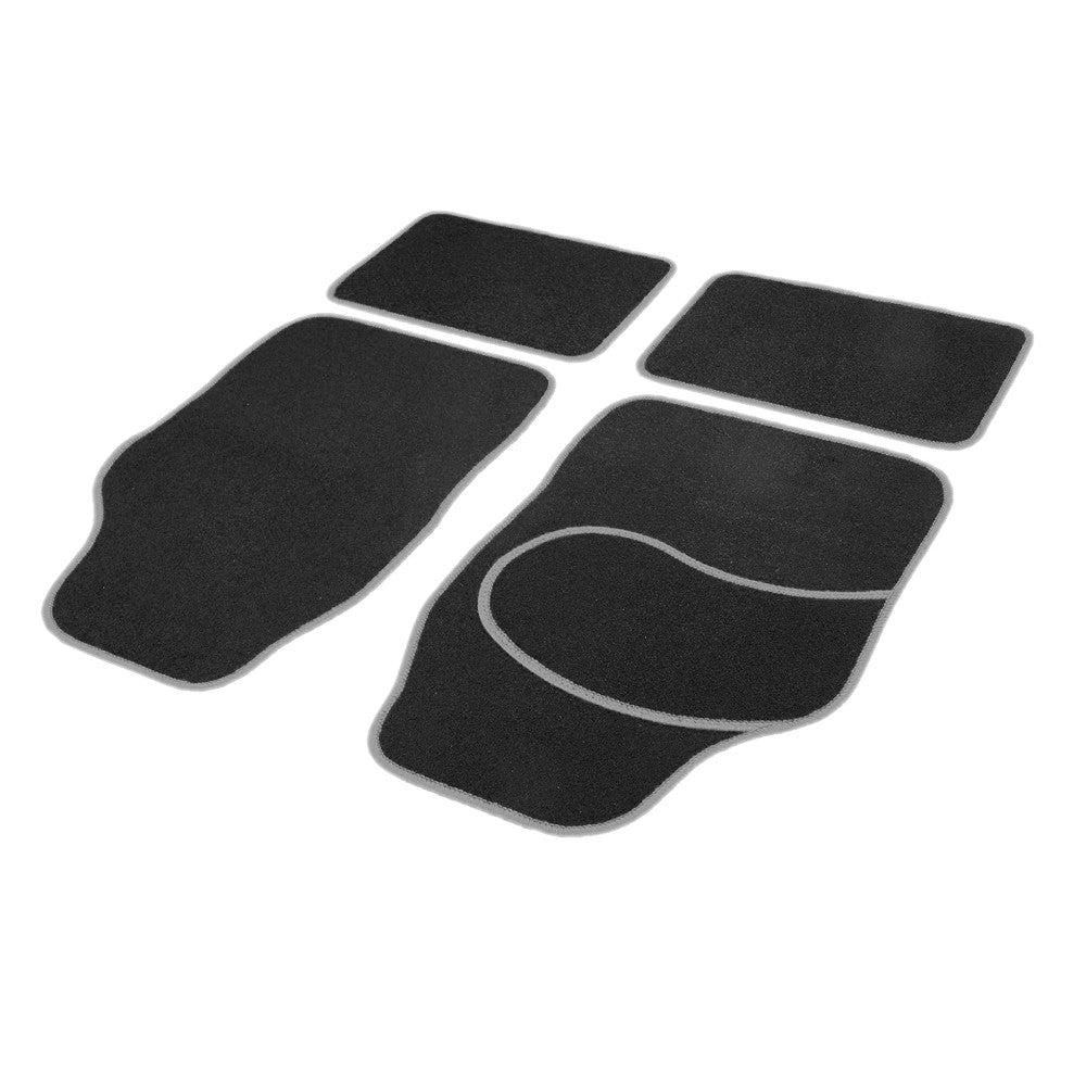 Set covorase auto textile negru si gri - set complet
