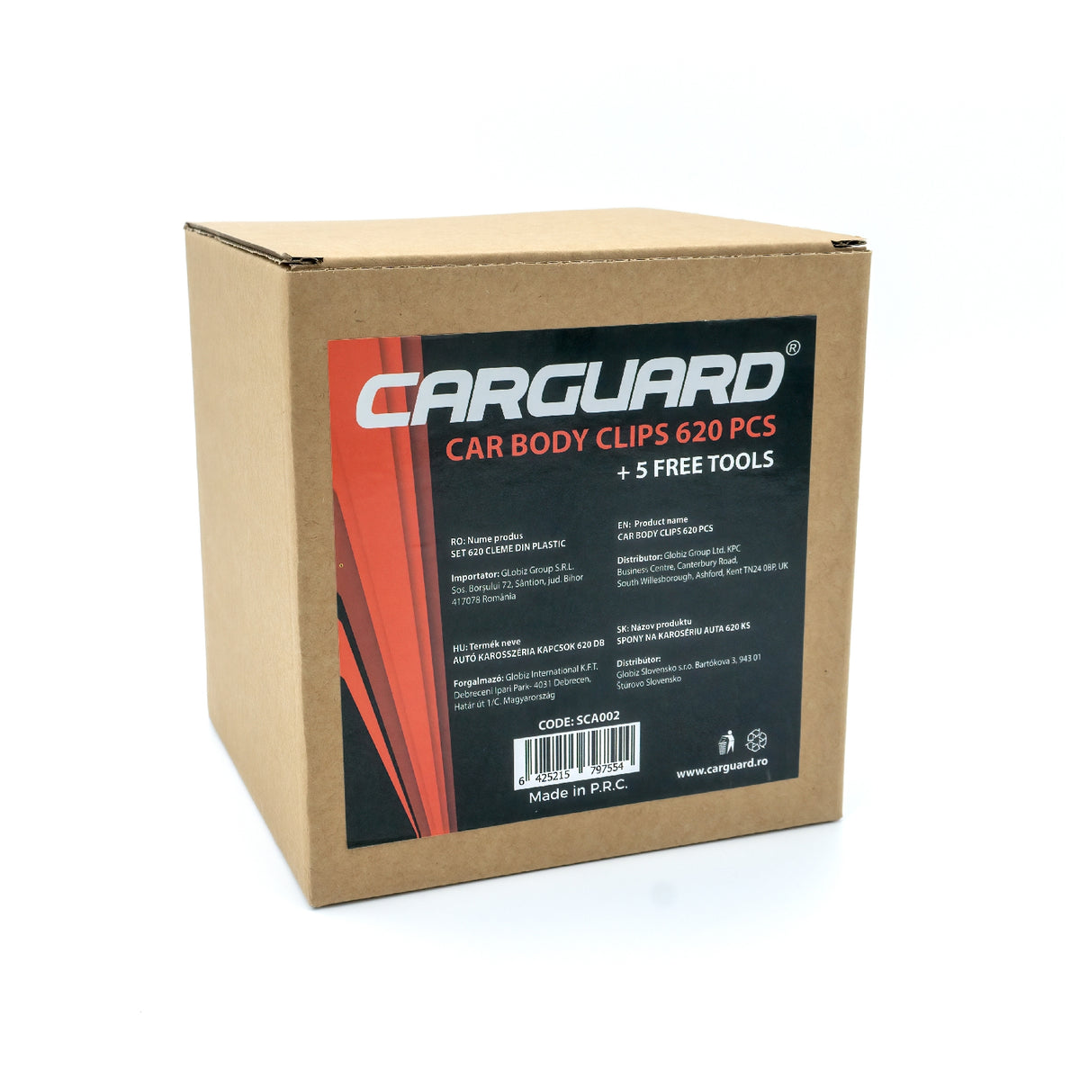 Set 620 cleme plastic auto Carguard - in utilizare