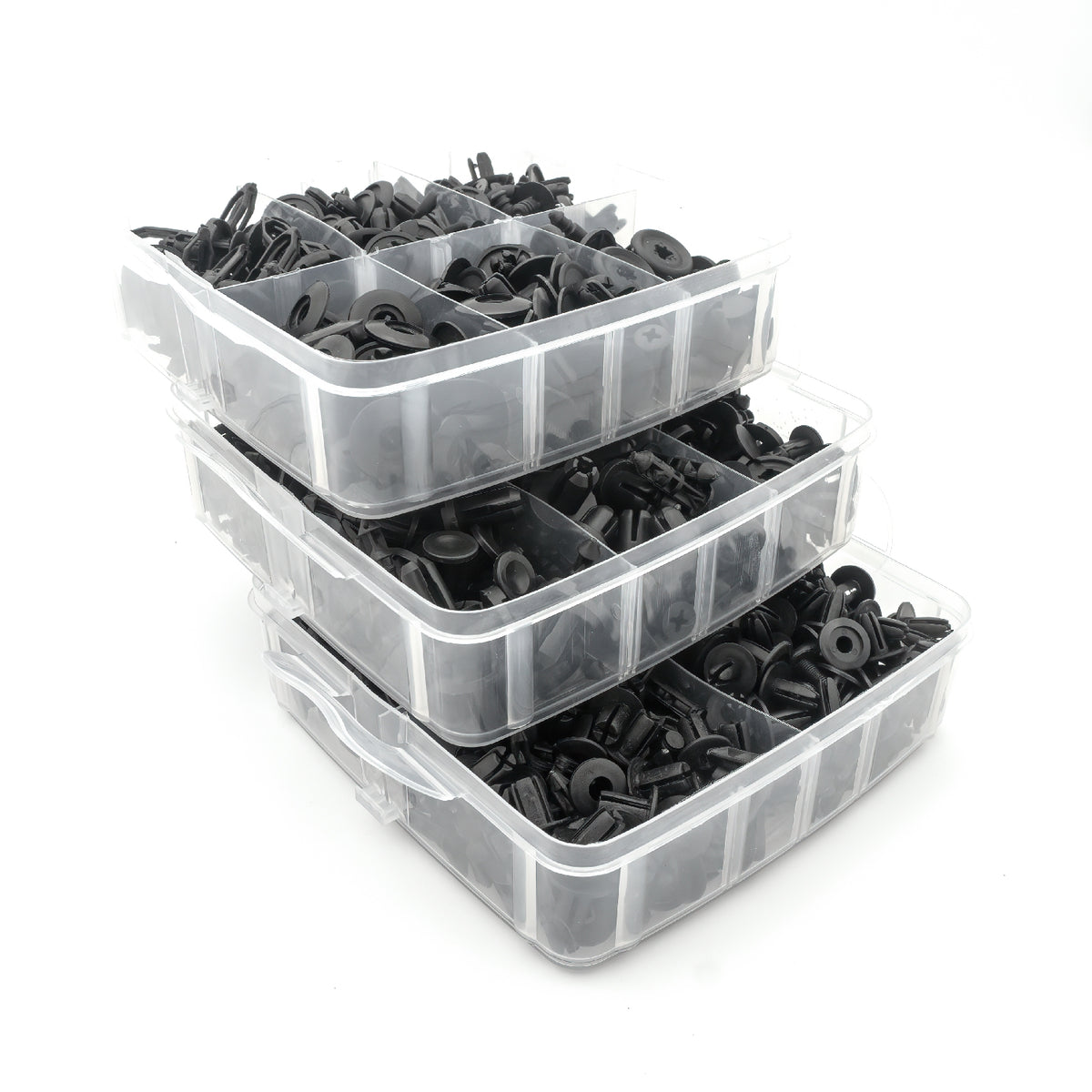 Set 620 cleme plastic auto Carguard - cutie organizator