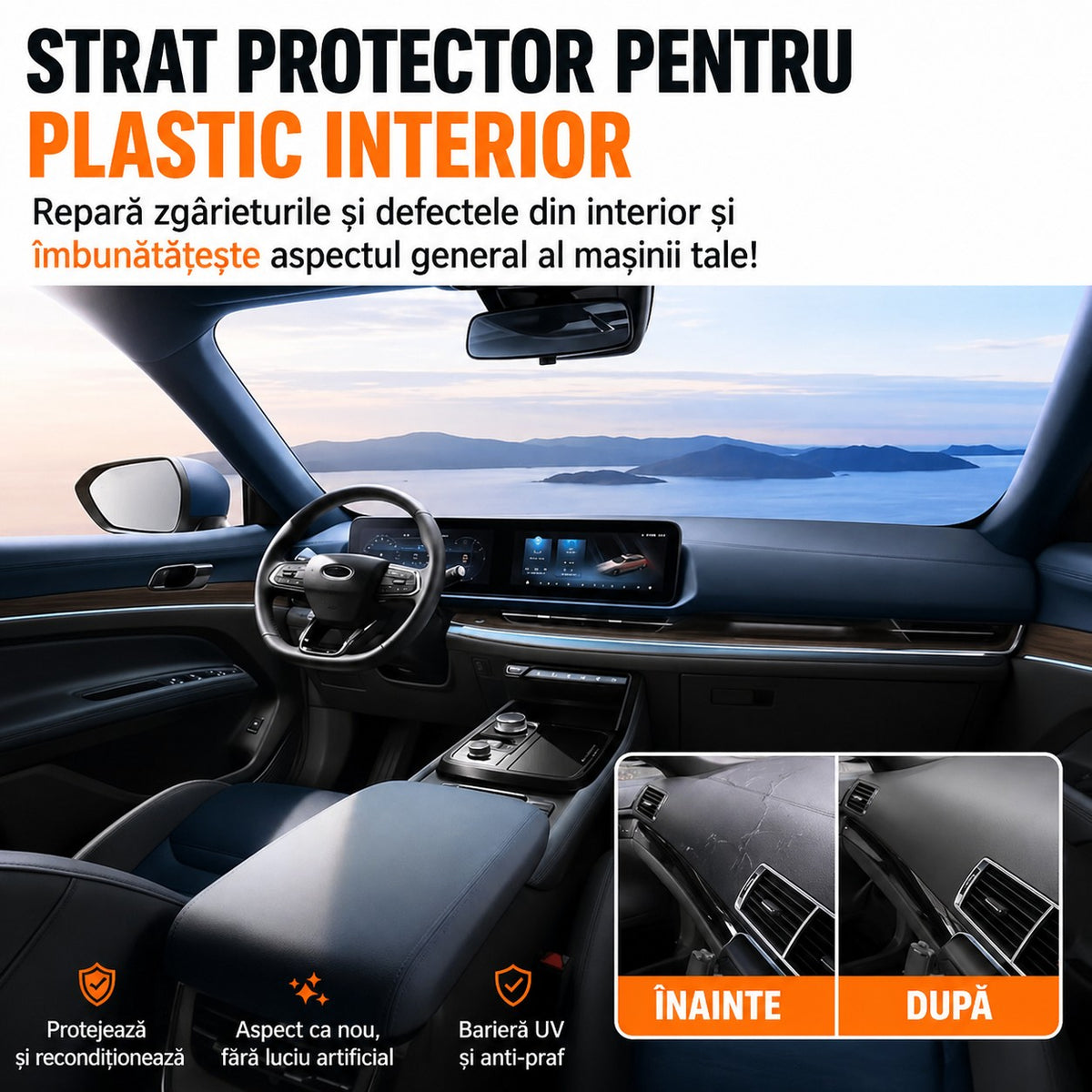Set 2x Solutie ceramica plastic auto, Crystal Coating 30ml - imagine 2